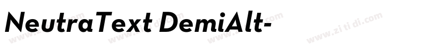 NeutraText DemiAlt字体转换